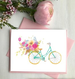 CARTE DE SOUHAITS BICYCLETTE