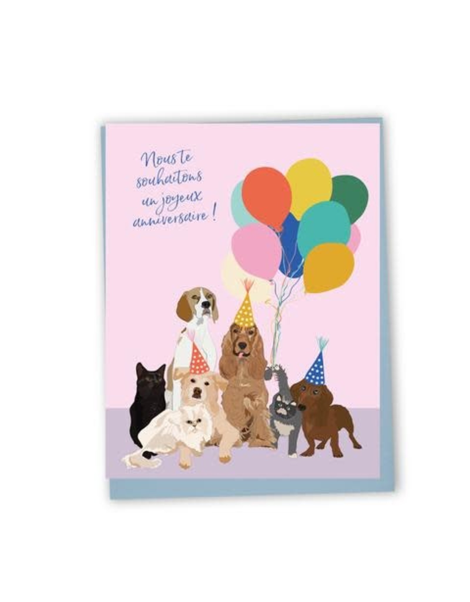 Carte De Souhaits Chiens Et Chats Joyeux Anniversaire Boutique Bonjour Montreal