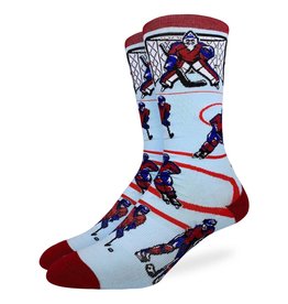 CHAUSSETTES : HOCKEY, RED & BLUE (HOMME)