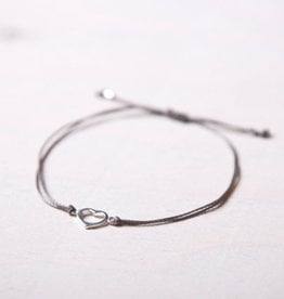 BRACELET AIME : GRIS ET ARGENT