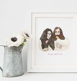 AFFICHE JOHN & YOKO : 8X10