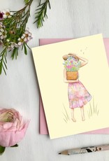 CARTE DE SOUHAITS : FILLE D'ÉTÉ