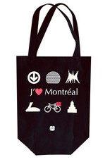 PLB TOTE BAG : NOIR - J'AIME MONTRÉAL