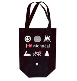 PLB TOTE BAG : NOIR - J'AIME MONTRÉAL