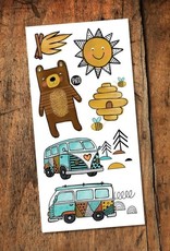 TATOUAGES TEMPORAIRES : KUMBAYA - CAMPING CAR