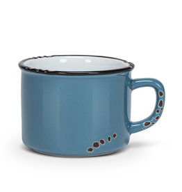 TASSE ESPRESSO  ÉMAILLÉE : BLEUE