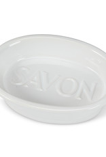 Porte-savon : en céramique ovale