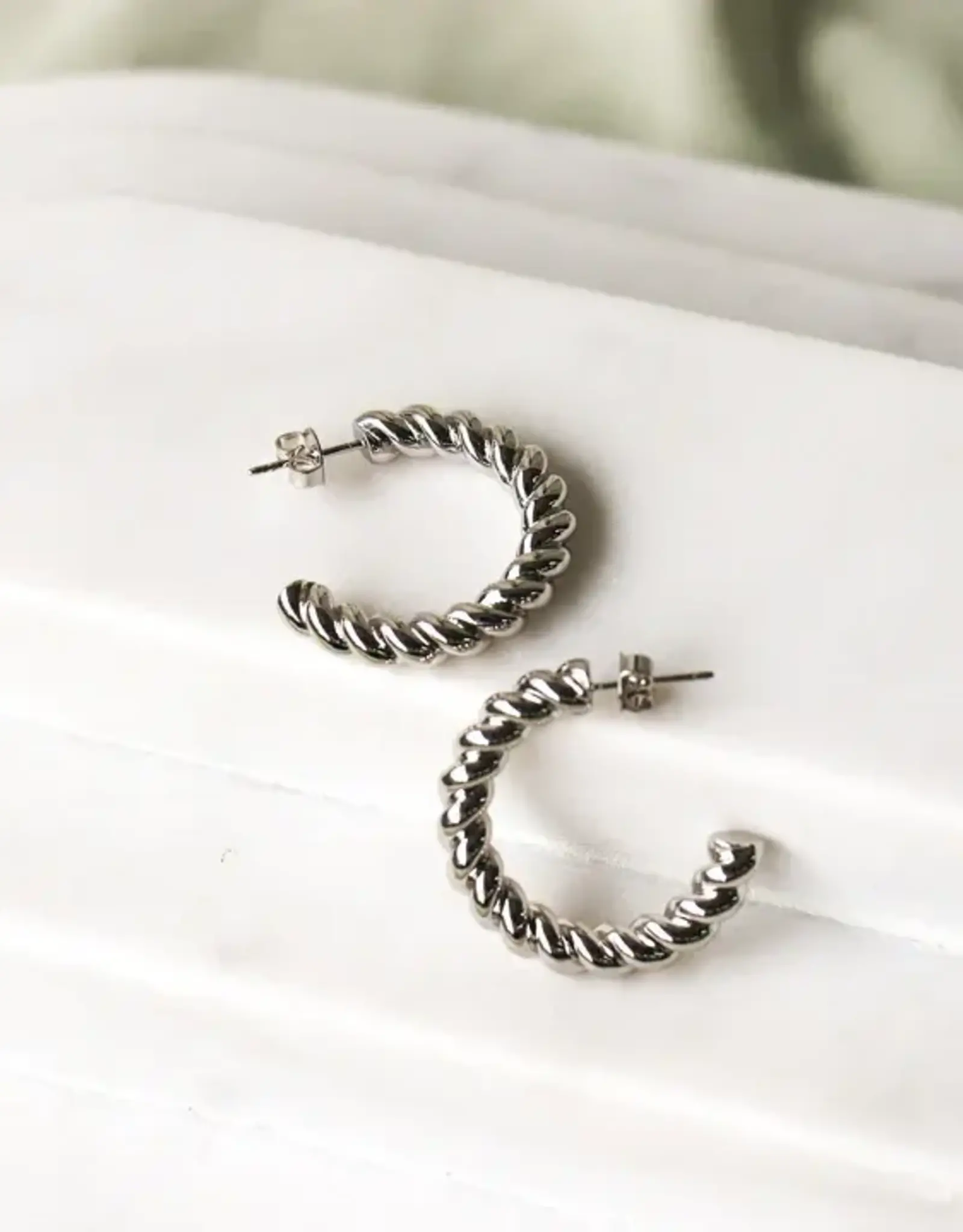 BOUCLES D'OREILLES : COCO ARGENT