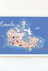 Creationz by Catherine AFFICHE : CANADA MAP