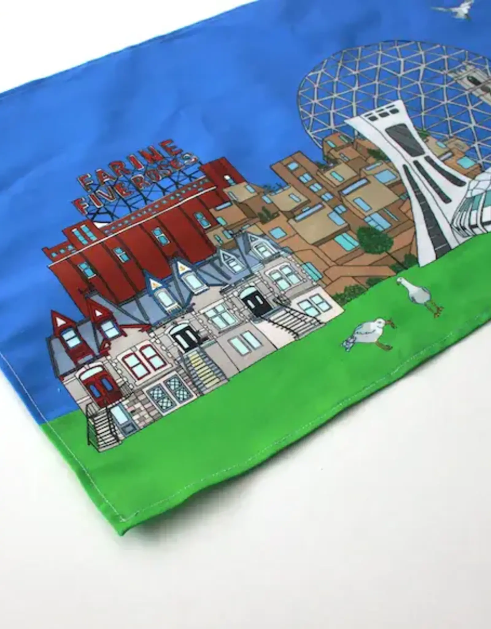 Creationz by Catherine LINGE À VAISSELLE : CITY SCAPE MONTRÉAL