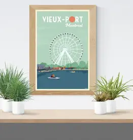 trip-poster AFFICHE : VIEUX-PORT MONTREAL 12x18