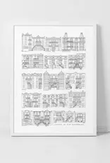 AFFICHE : FAÇADES DE MONTRÉAL 18x24 (DARVEE)