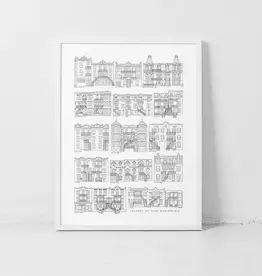 AFFICHE : FAÇADES DE MONTRÉAL 18x24 (DARVEE)