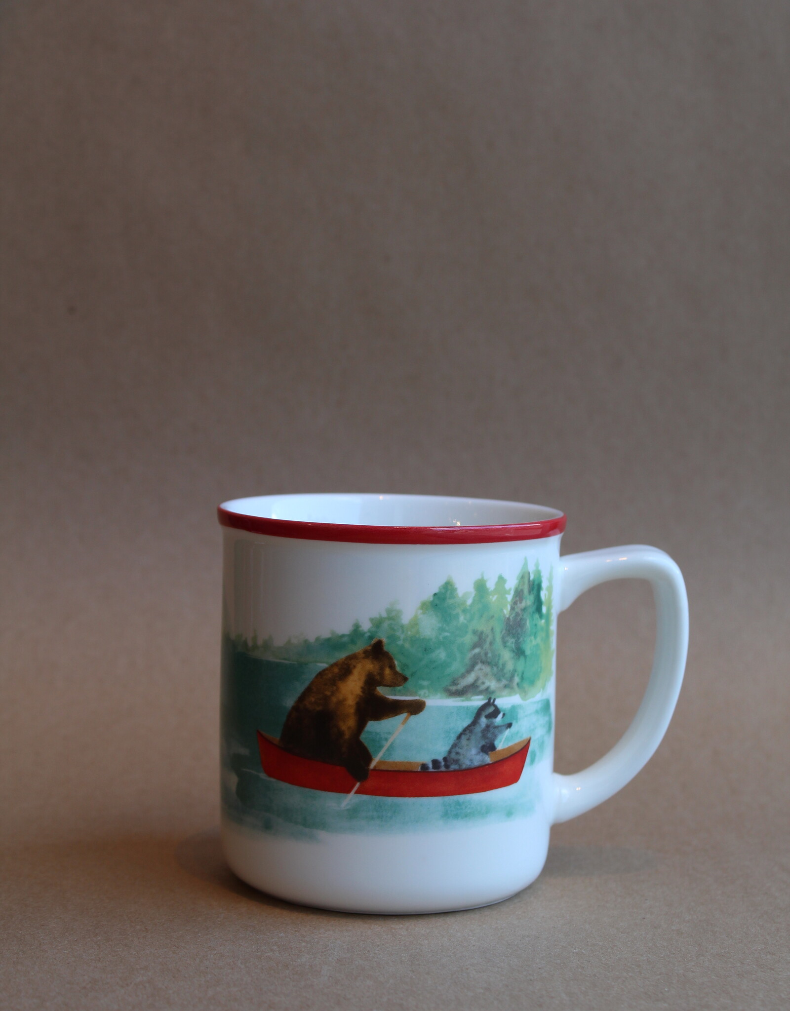 TASSE : ANIMAUX EN CANOE