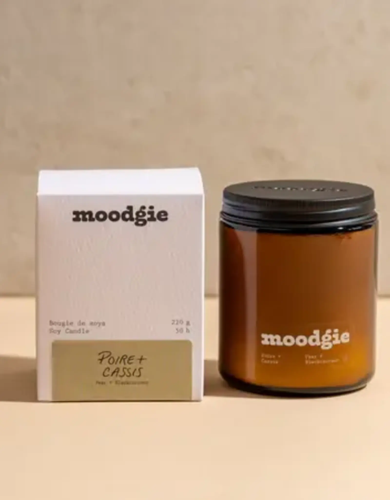 Moodgie BOUGIE : POIRE + CASSIS