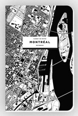 CAHIER DE NOTES CARTOGRAPHIE MONTRÉAL : NOIR & BLANC