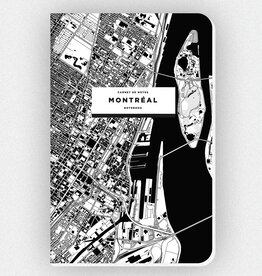 CAHIER DE NOTES CARTOGRAPHIE MONTRÉAL : NOIR & BLANC