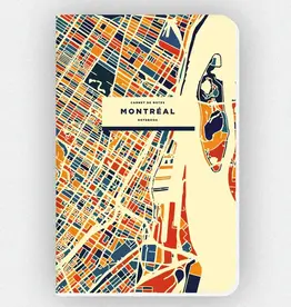 CAHIER DE NOTES CARTOGRAPHIE MONTRÉAL : COULEUR