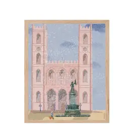 AFFICHE : MONTRÉAL BASILIQUE NOTRE DAME 8X10