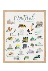 AFFICHE : MONTRÉAL EN 26 LETTRES 8X10