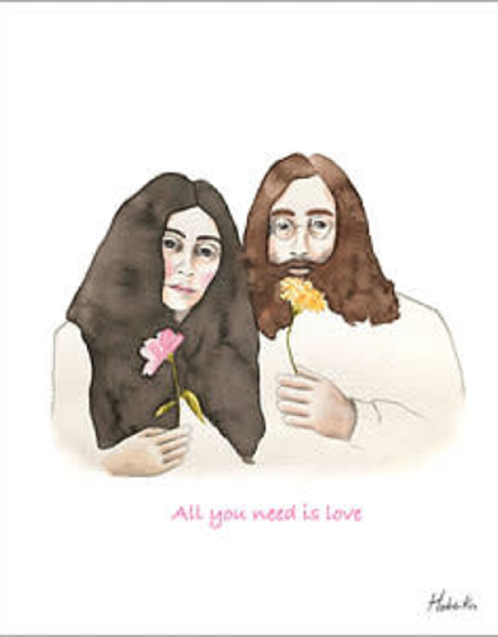 AFFICHE JOHN & YOKO : 8 X 10