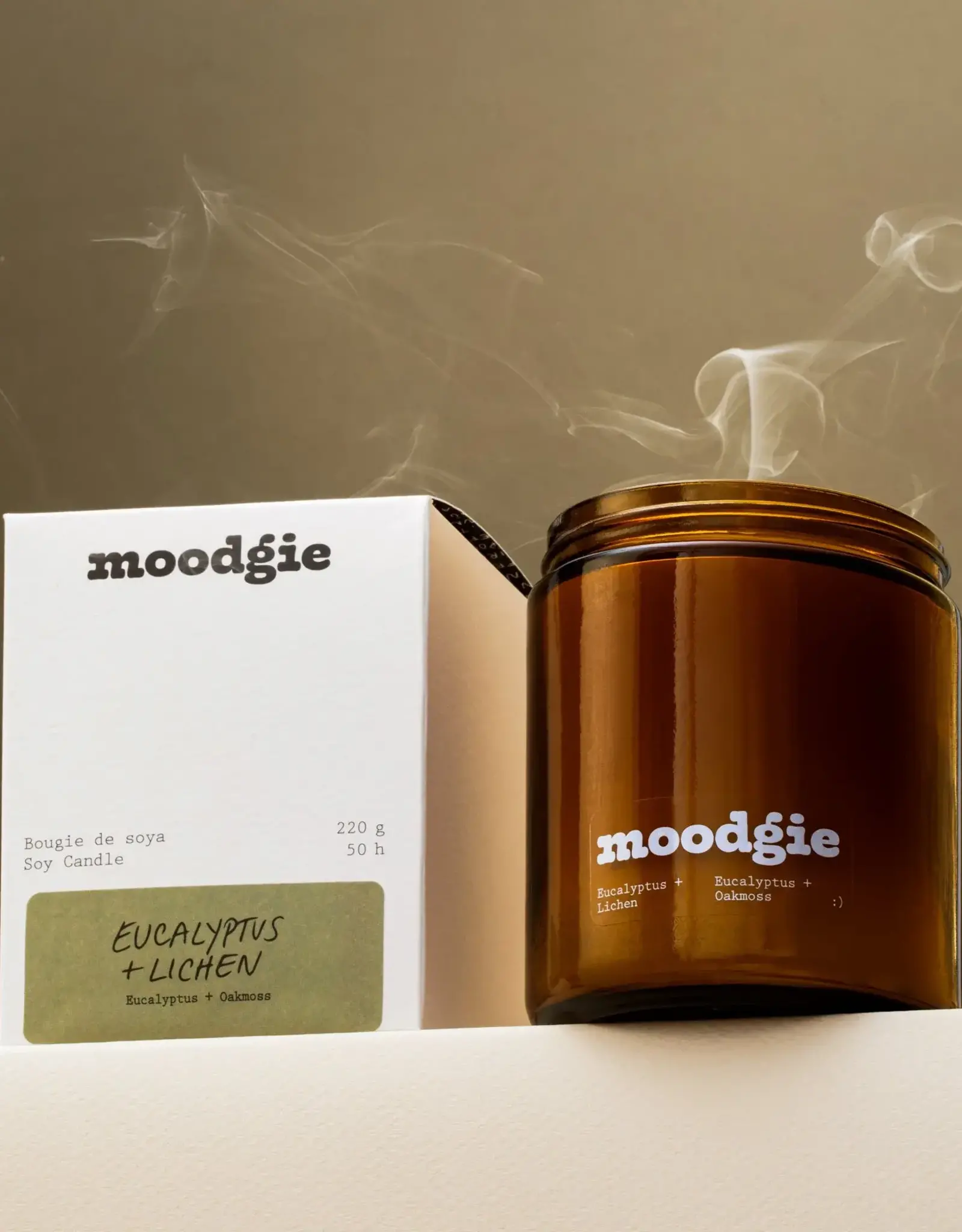 Moodgie BOUGIE : EUCALYPTUS + LICHEN