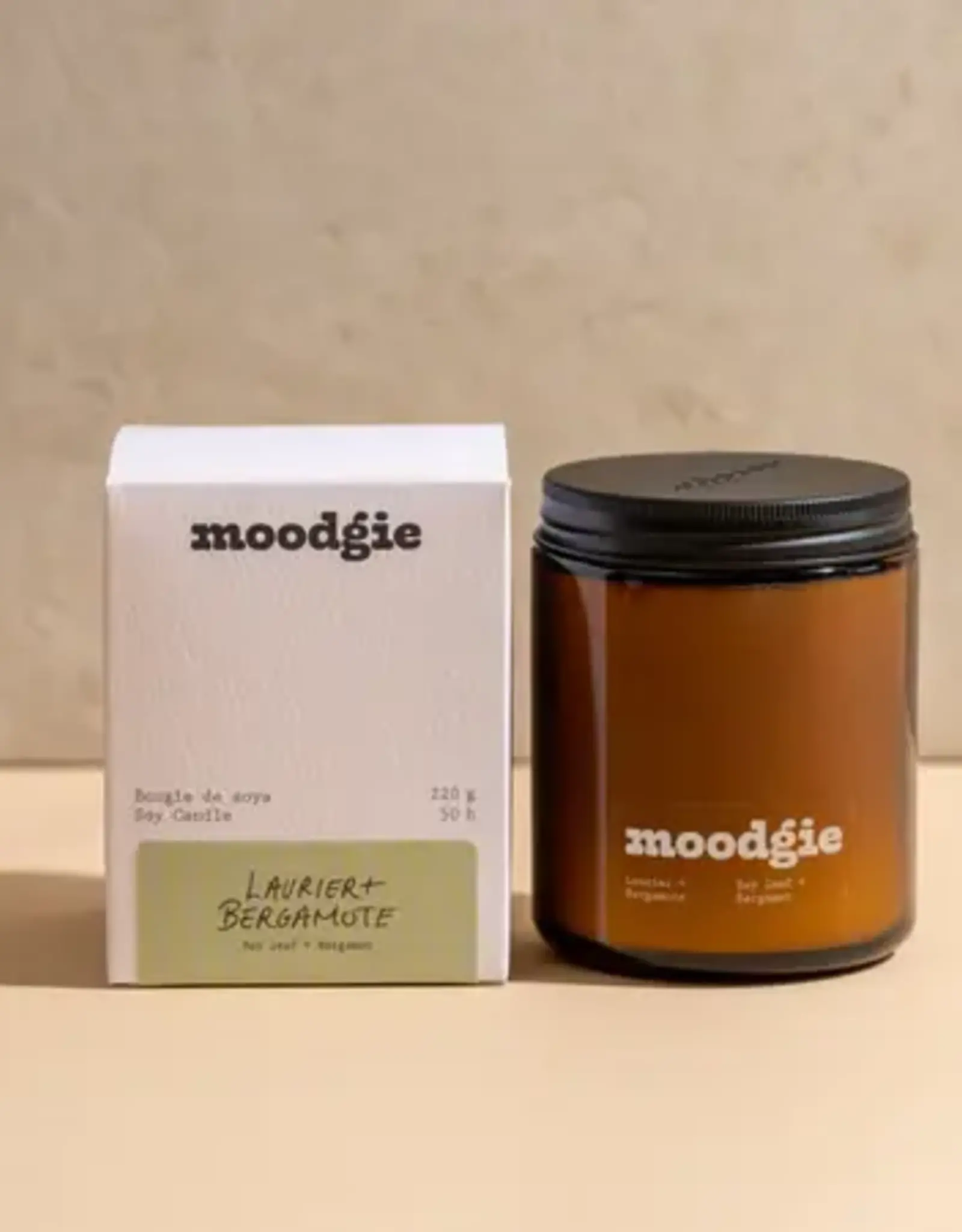Moodgie BOUGIE : LAURIER + BERGAMOTE