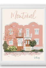 AFFICHE : FAÇADE ROSE VILLERAY 12x16