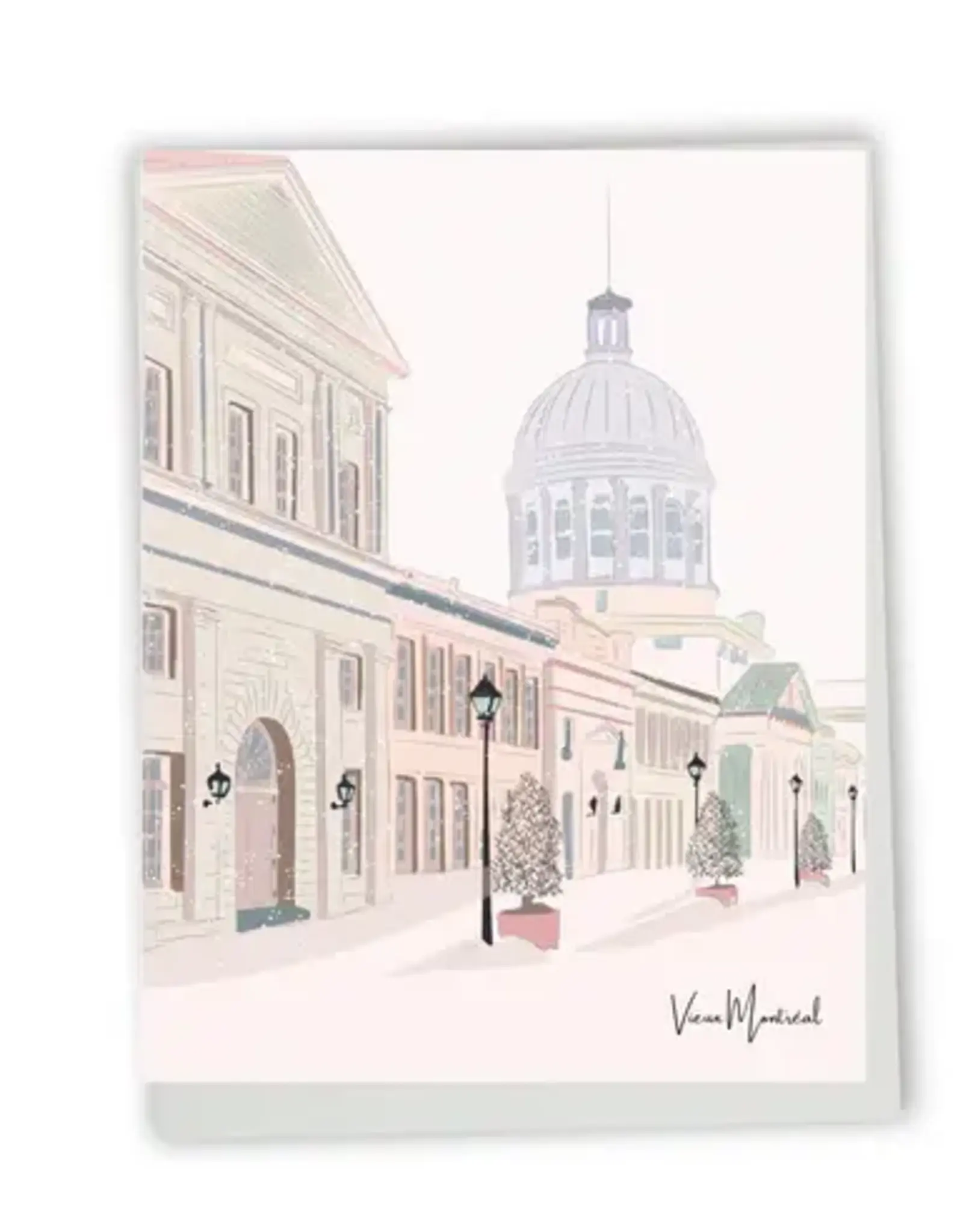 CARTE POSTALE :  VIEUX-MONTREAL + NEIGE (LILI)