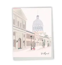 CARTE POSTALE :  VIEUX-MONTREAL + NEIGE (LILI)