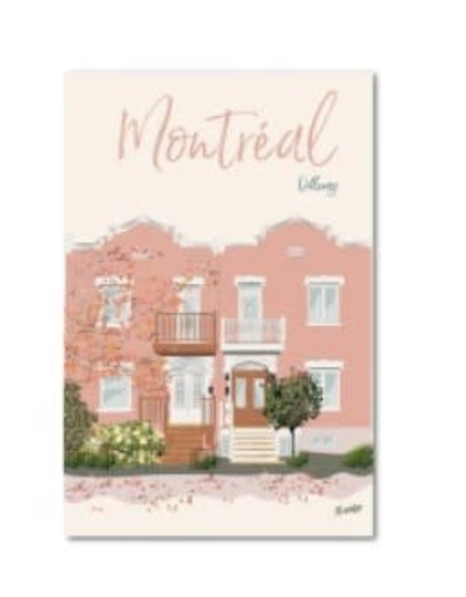 CARTE POSTALE : FAÇADE ROSE VILLERAY