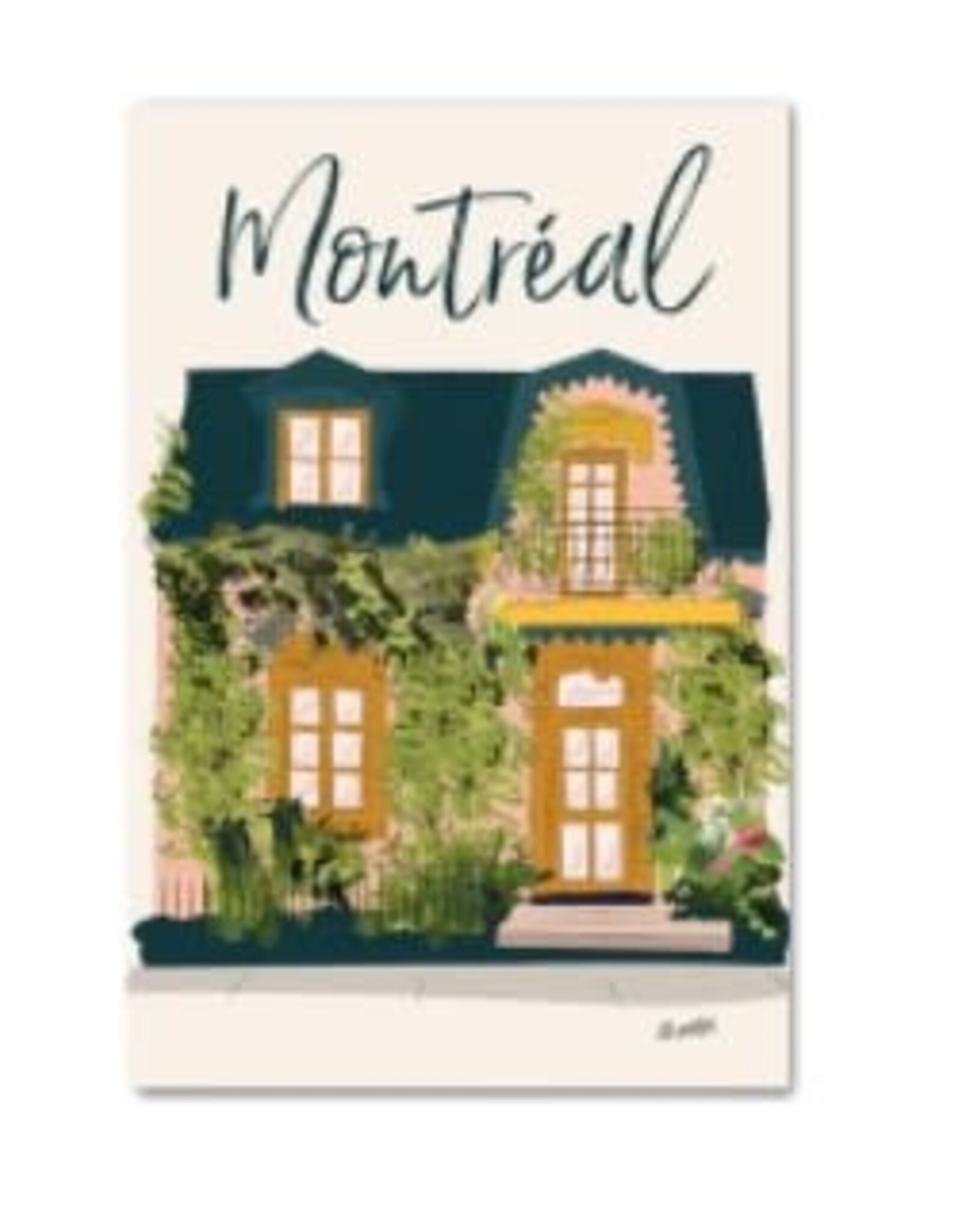 CARTE POSTALE : FACADE VERDURE MONTRÉAL