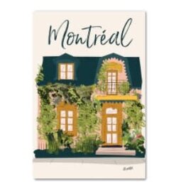 CARTE POSTALE : FACADE VERDURE MONTRÉAL