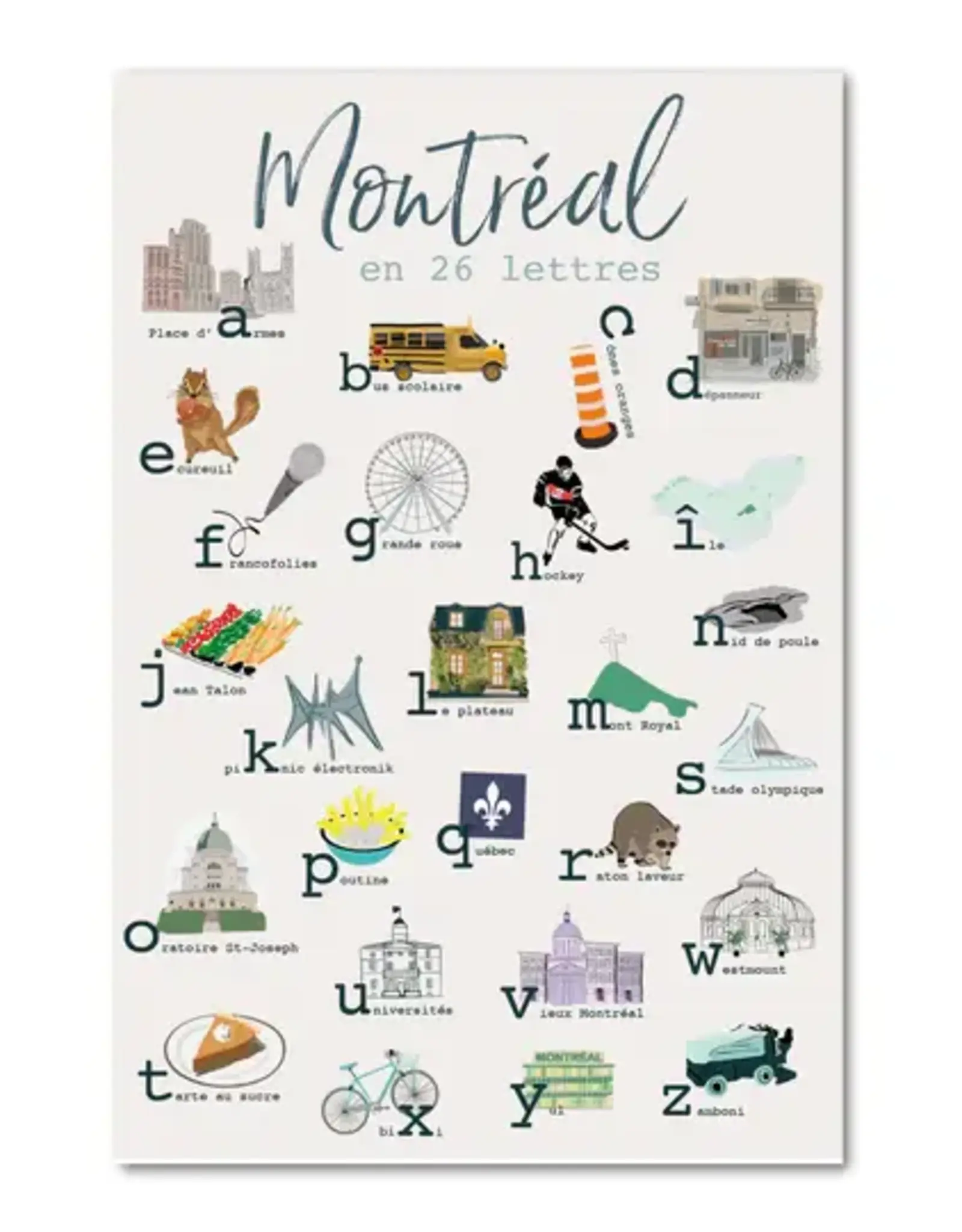 CARTE POSTALE : MONTRÉAL EN 26 LETTRES