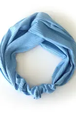 BANDEAU CROISE EN BAMBOU : BLEU