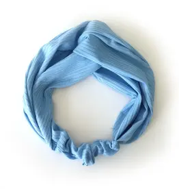 BANDEAU CROISE EN BAMBOU : BLEU