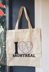 ARTIMO SOUVENIRS TOTE BAG : I LOVE MONTRÉAL (ARTIMO)