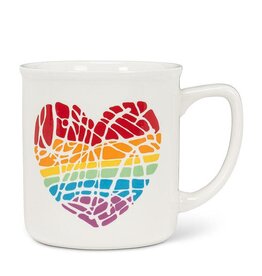 TASSE : COEUR ARC-EN-CIEL