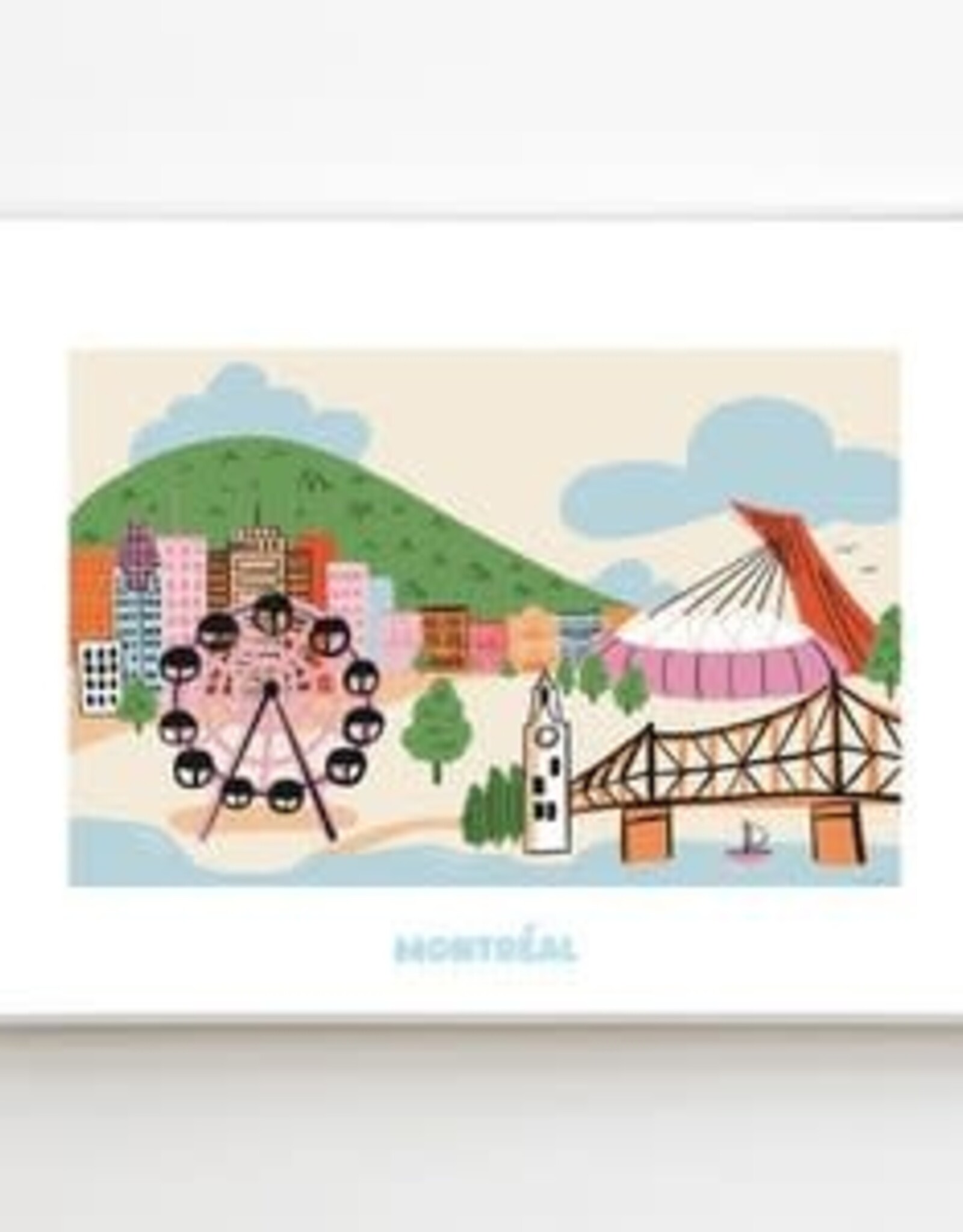 Boucle & Papier AFFICHE : MONTRÉAL L´ÉTÉ  8X10 (B&P)