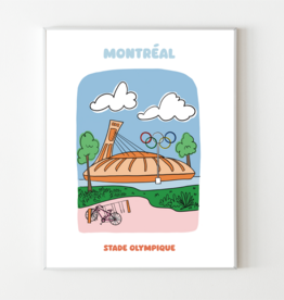 Boucle & Papier AFFICHE : STADE OLYMPIQUE 8X10 (B&P)