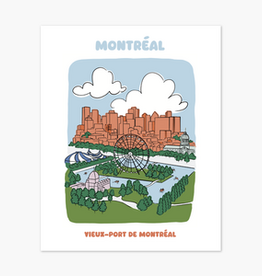 Boucle & Papier AFFICHE : VIEUX PORT 8X10 (B&P)