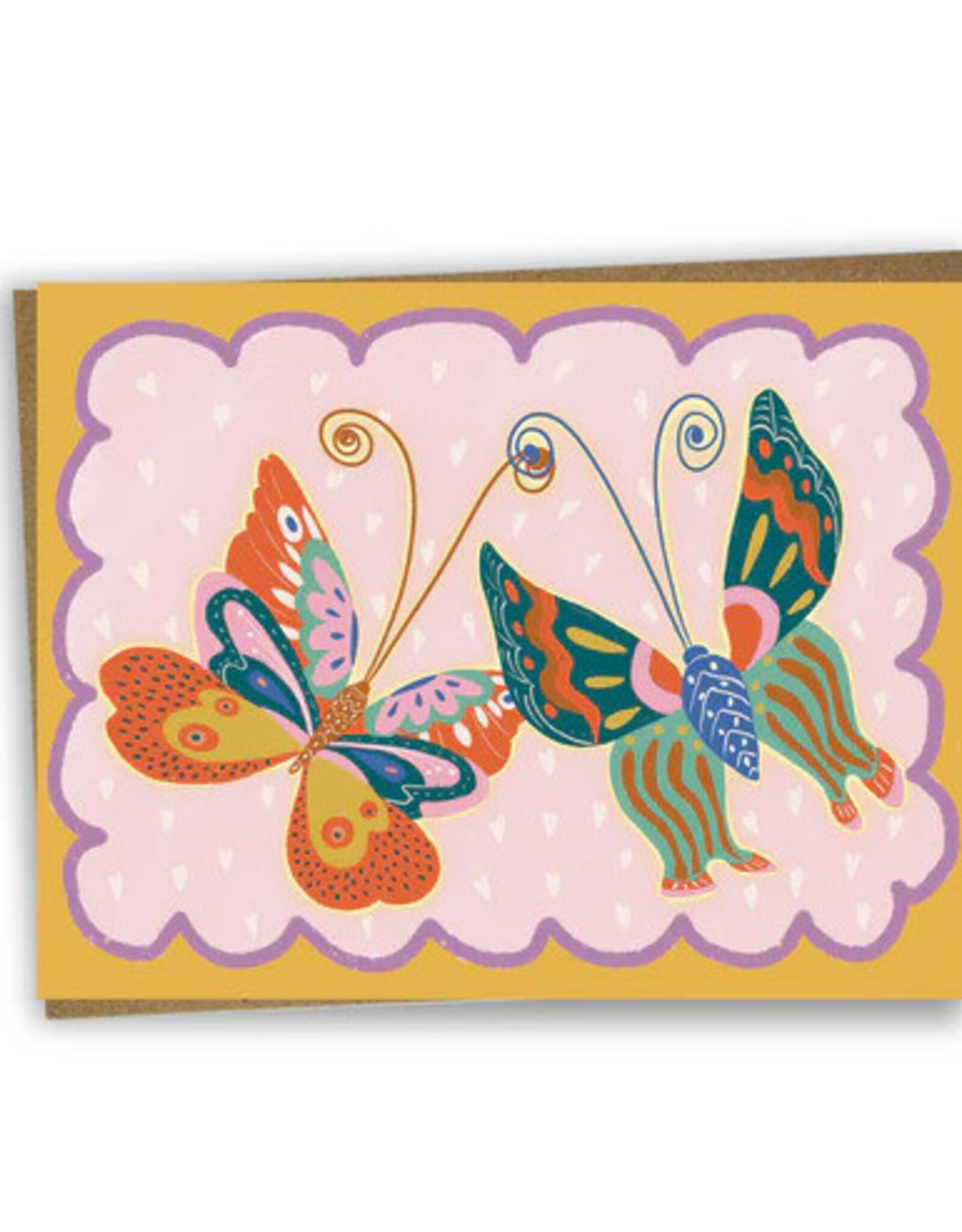 CARTE DE SOUHAITS : DOUBLE PAPILLONS