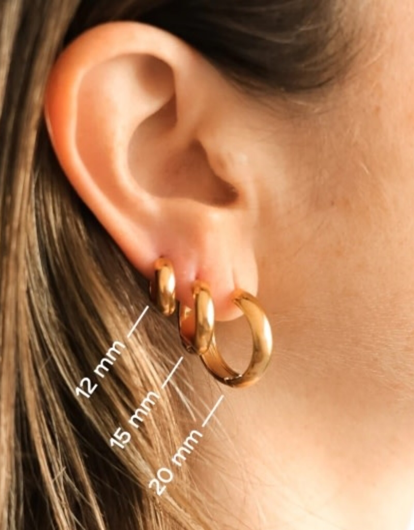BOUCLE OREILLE : CERCIO 15mm