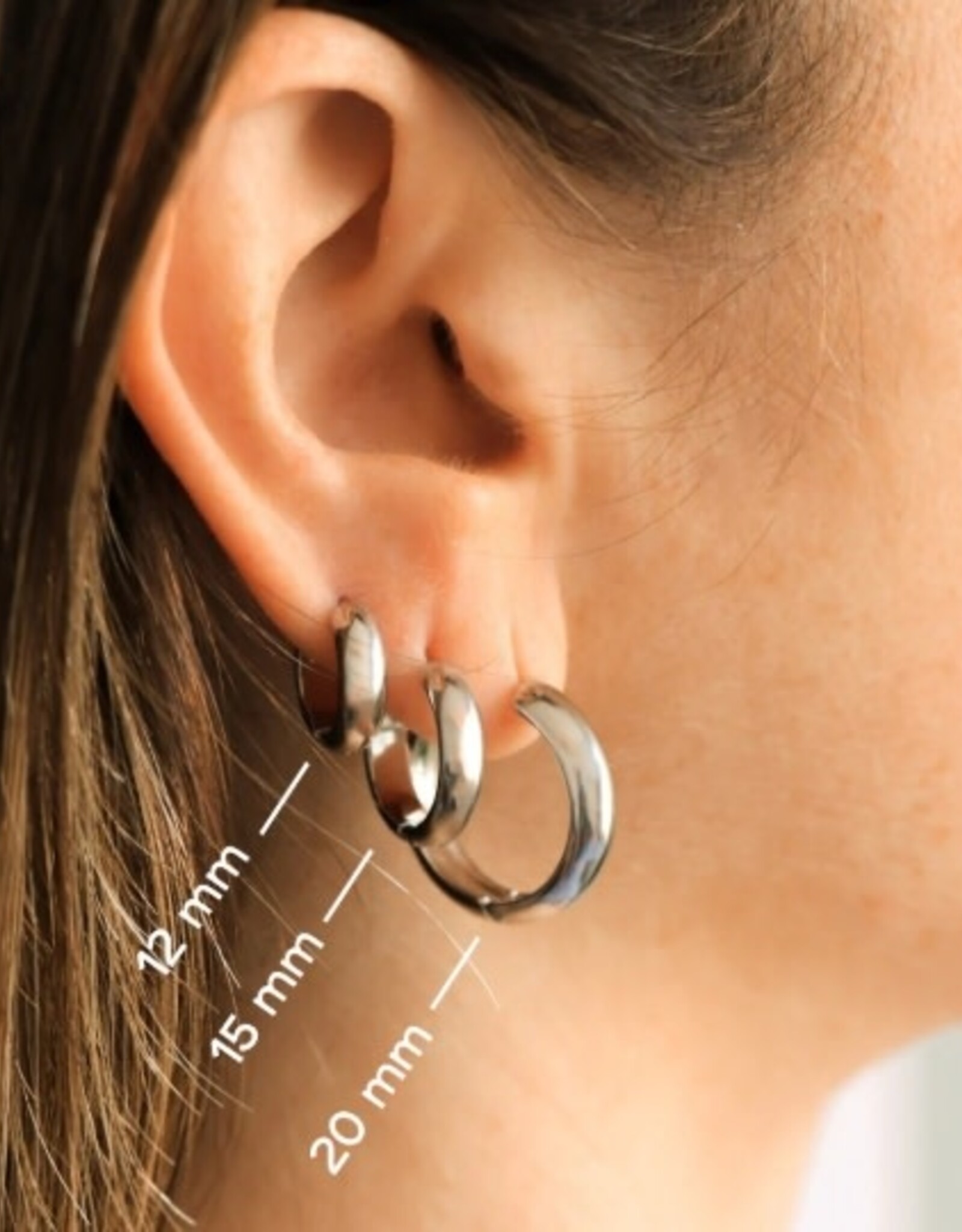 BOUCLE OREILLE : CERCIA 20mm