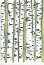 "Birches" Watercolor Notecard