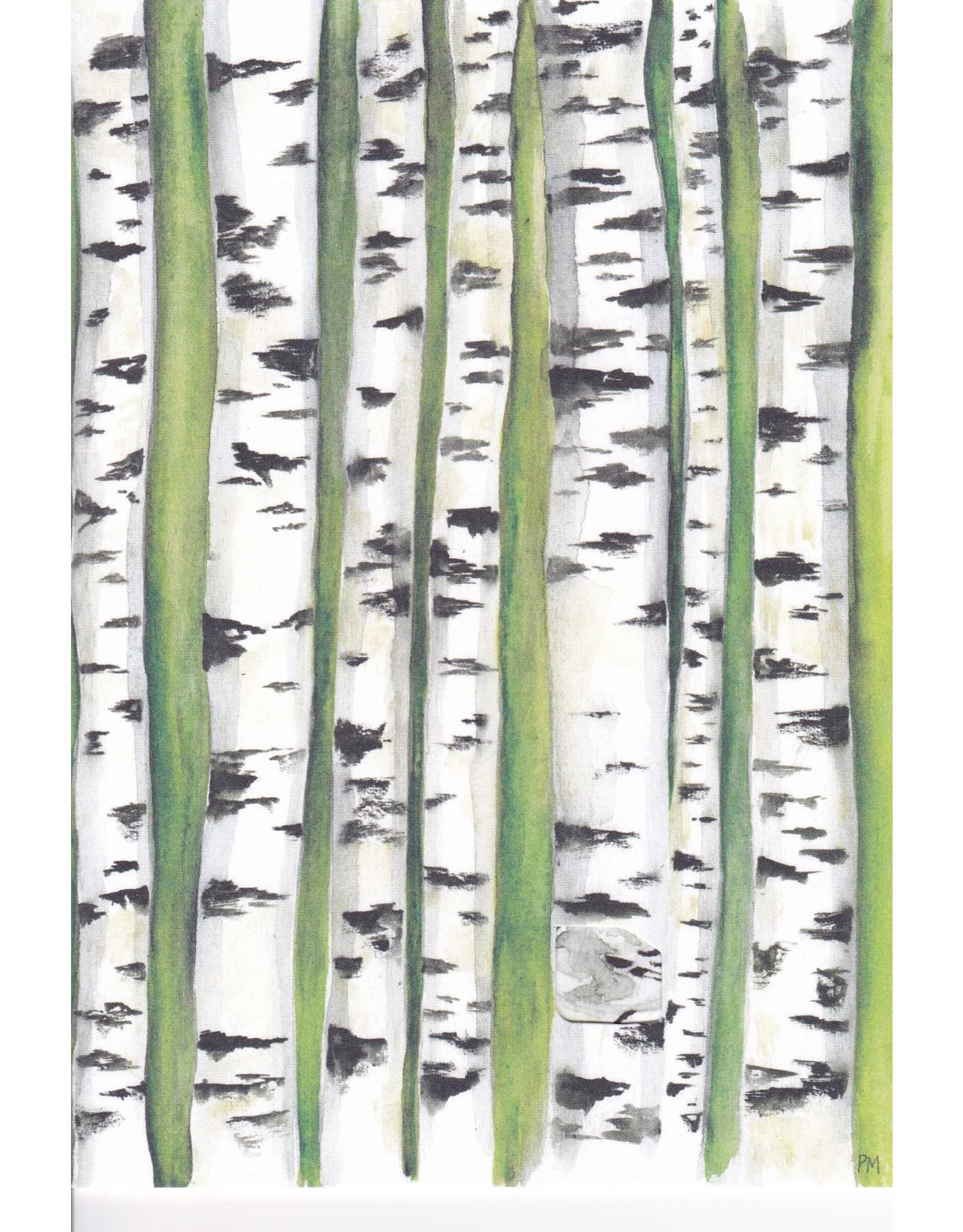 "Birches" Watercolor Notecard