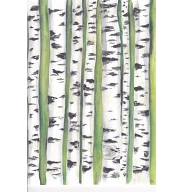 Birches Watercolor Notecard