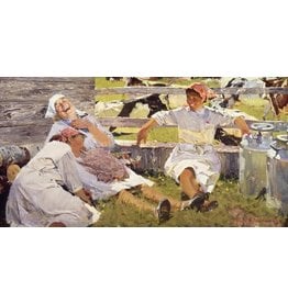 Baskakov "Milkmaids" Postcard