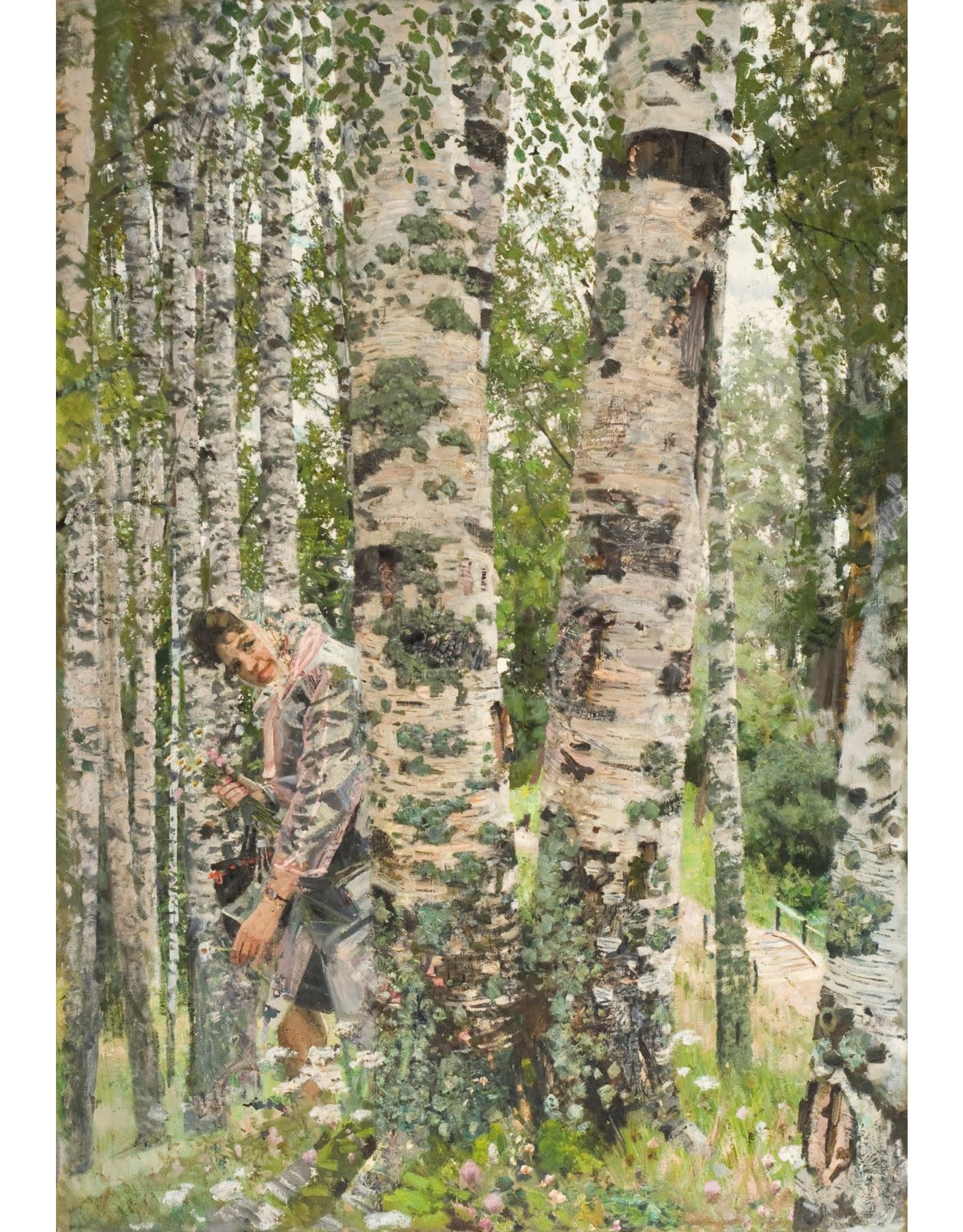 Kitaev "Among the Birch Trees" Postcard