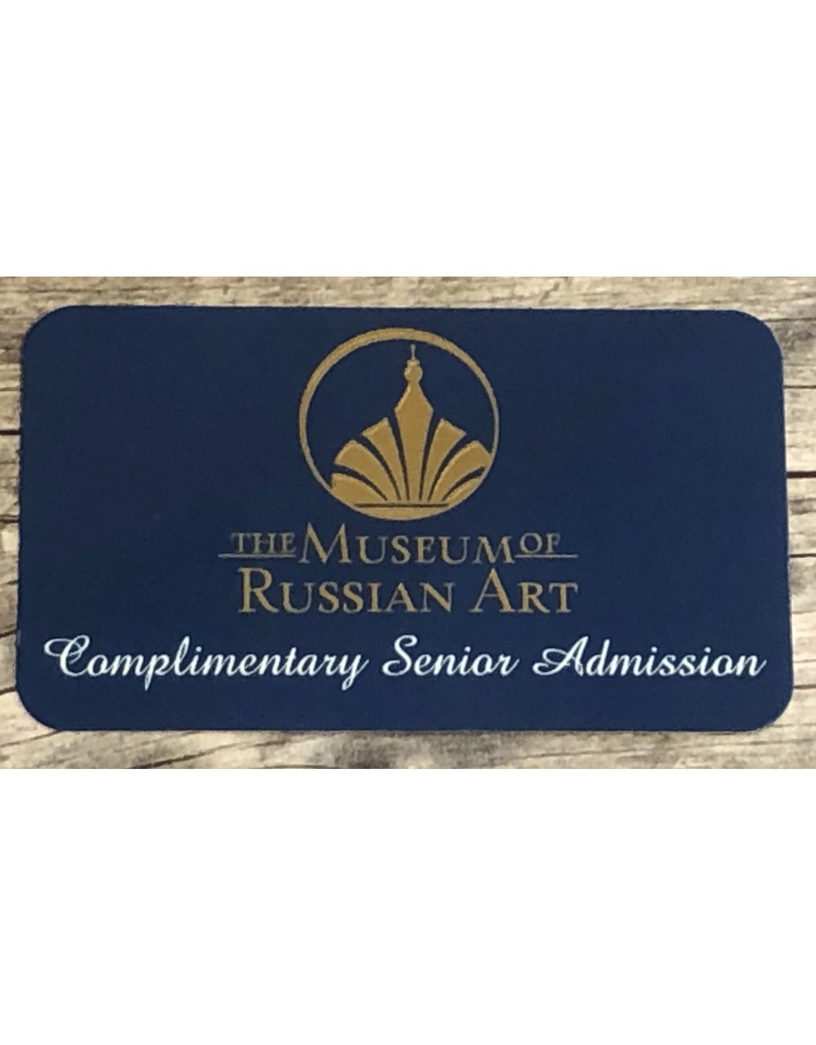 Complimentary Senior Admission Gift Card
